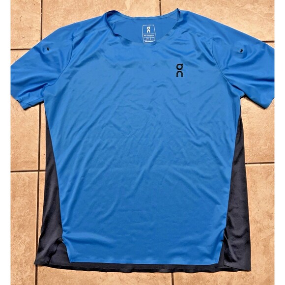 On Cloud Other - On Cloud Shirt Mens Large Blue Performance T Running Lightweight Athletic Gym